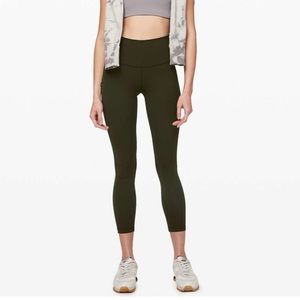 COPY - Lululemon Wunder Under High-Rise Tight 25" Dark Olive Size 10